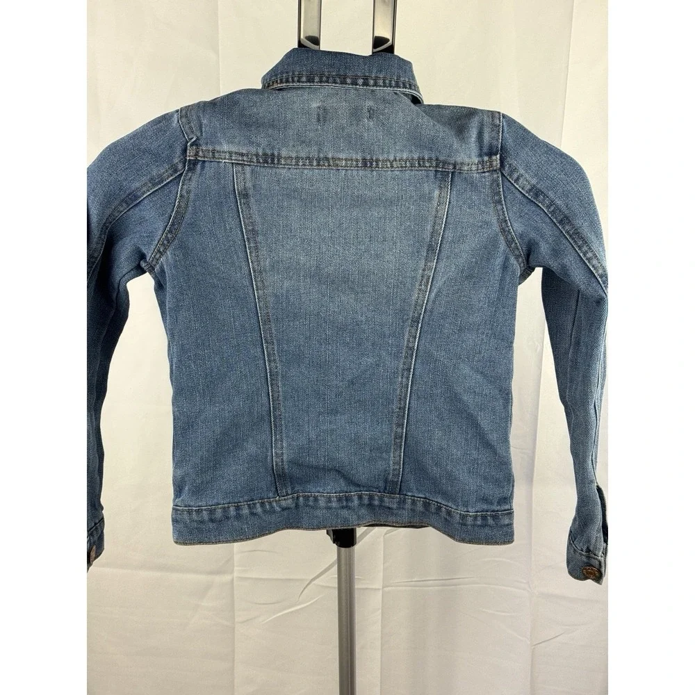 Tommy Bahama Girls Distressed Denim Jacket‎ Size 8 Excellent Condition